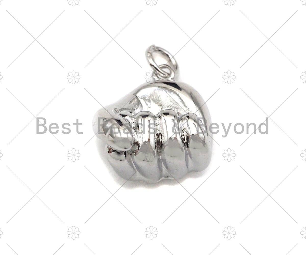 Power Fist Shape Pendant/Charm,Power Fist Charm, Sku#L429