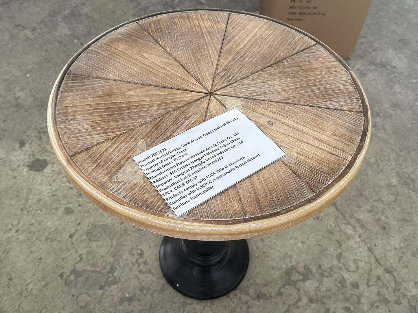 Wooden End Tables - Vintage French Country Accent Table