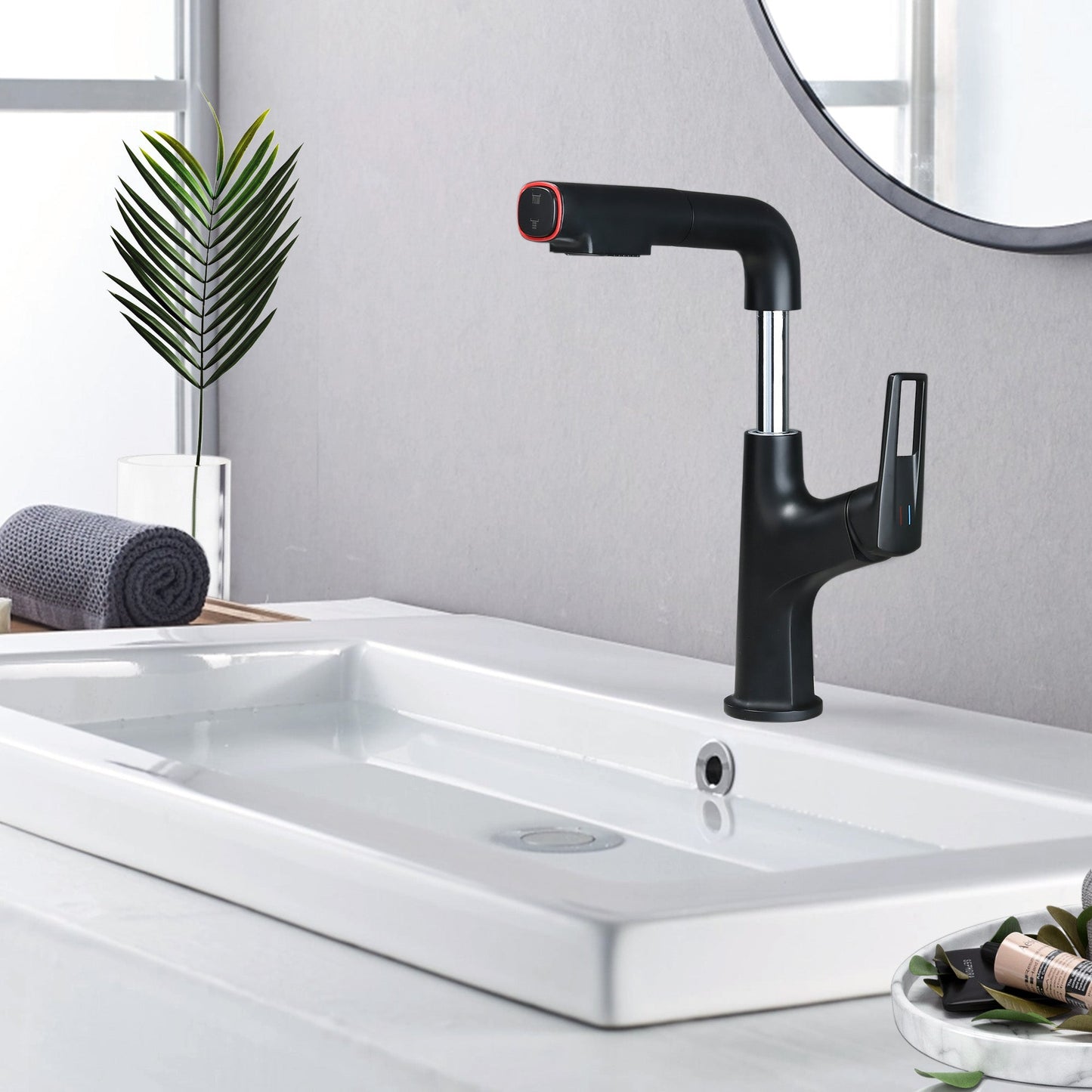 Matte Black Bathroom Sink Faucet