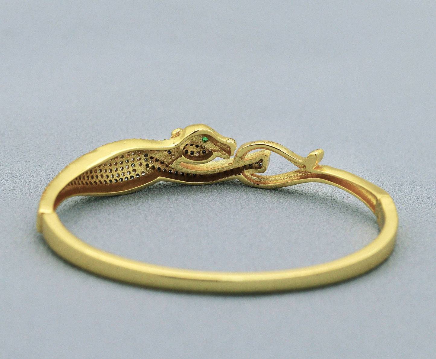 CZ Pave Running Jaguar Bracelet, sku#JL121