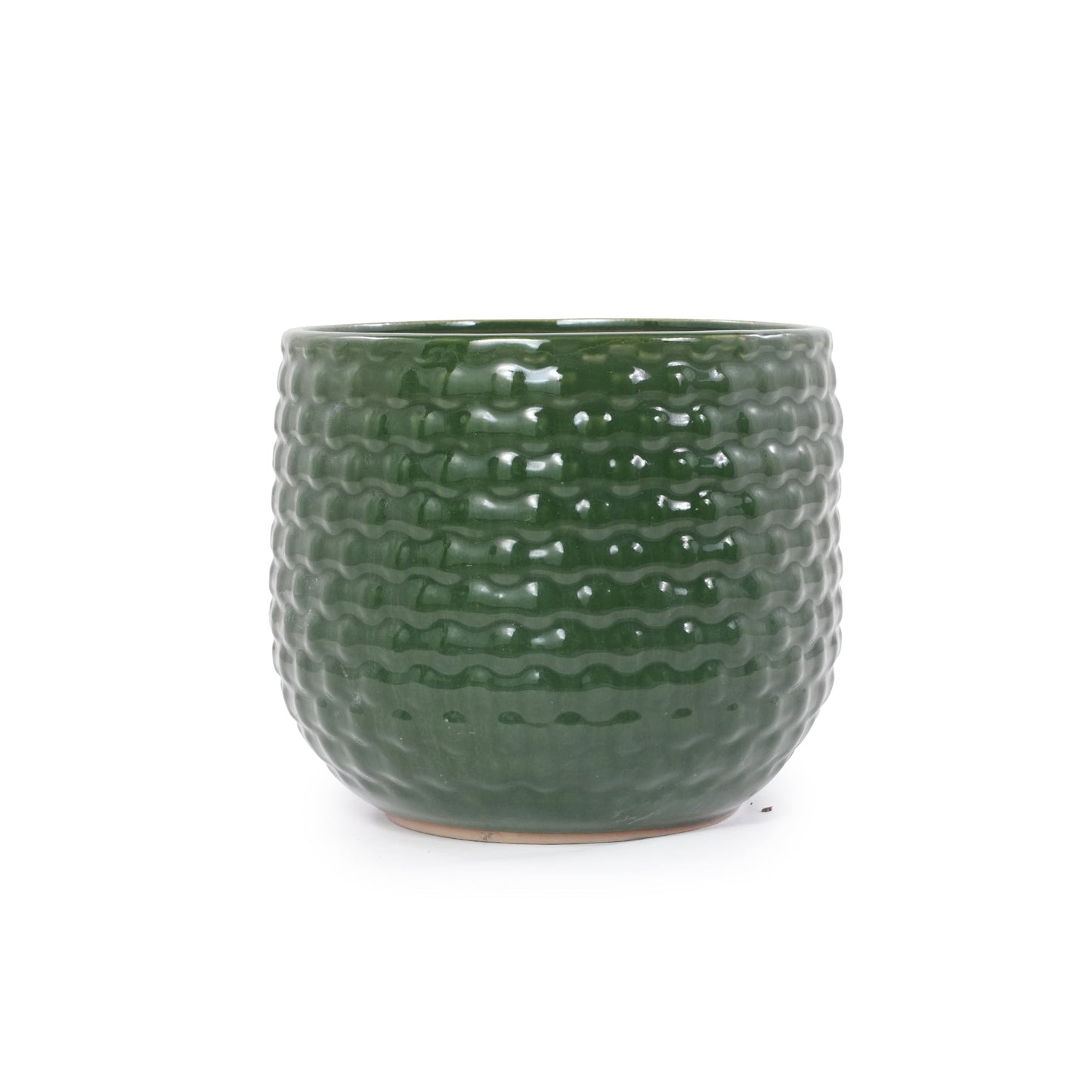 Handmade Glazed Ceramic Planter Set of 3