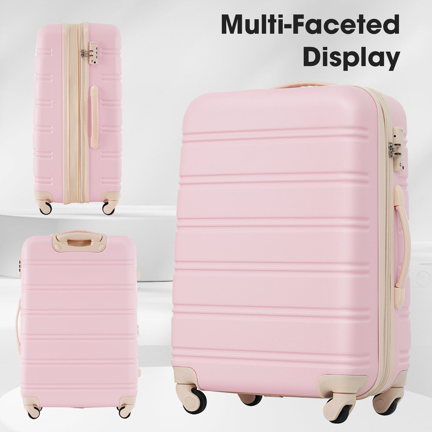 Hardshell Luggage Sets 2Pcs + Bag Spinner Suitcase