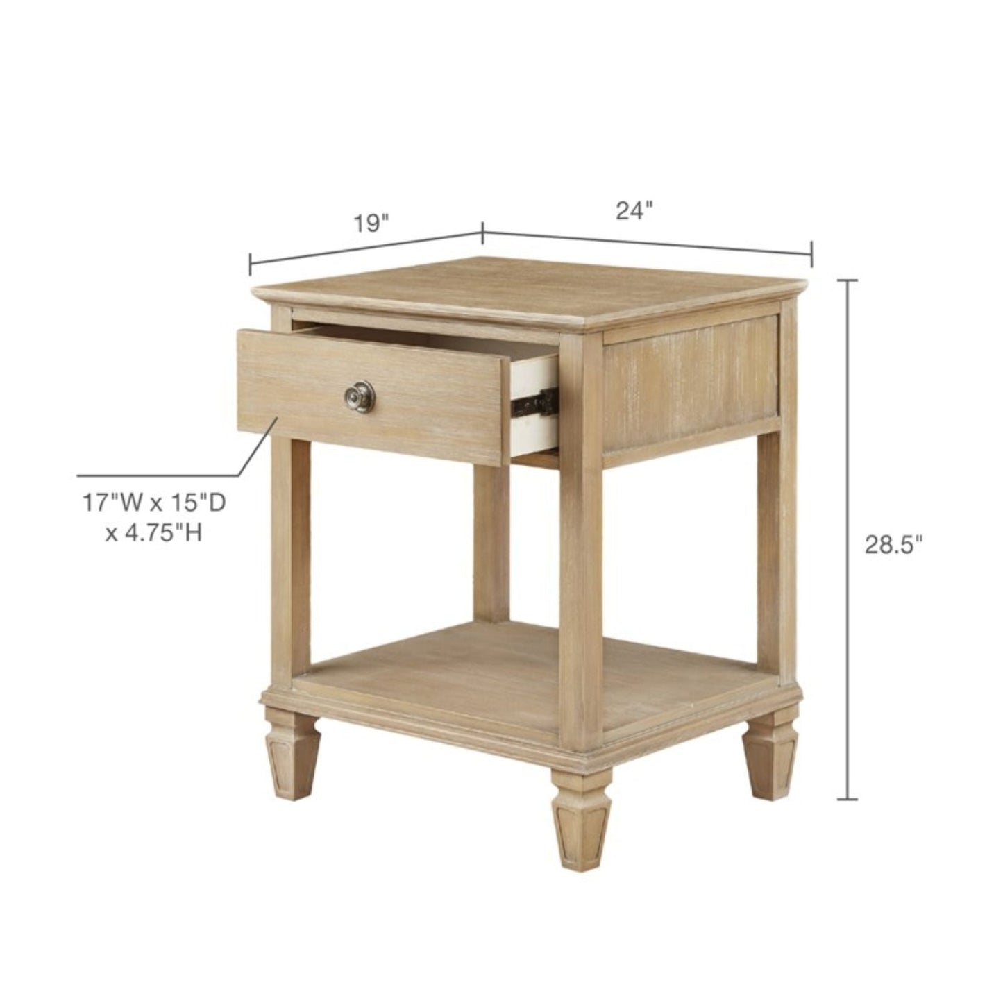Reclaimed Bedside Table