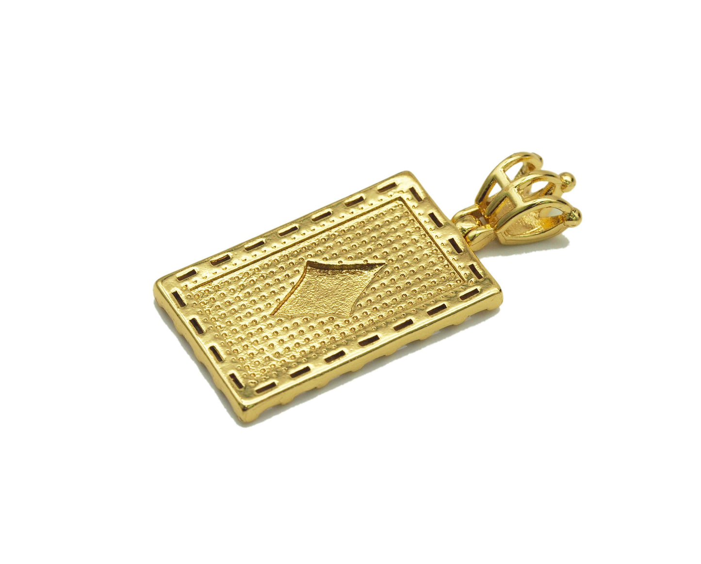 CZ Enamel Evil Eye Pendant, Sku#JL75