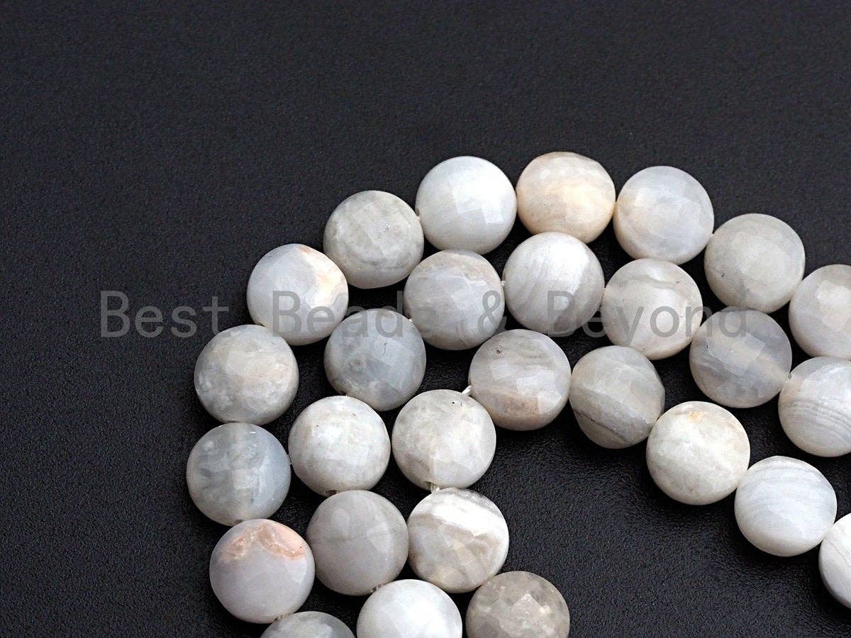 SPECIAL Checkerboard Cut Natural Agate Coin Shape beads, 6mm/8mm/10mm Natural Turtle Shell Cut Agate Beads, 16" Full strand, Sku#U761