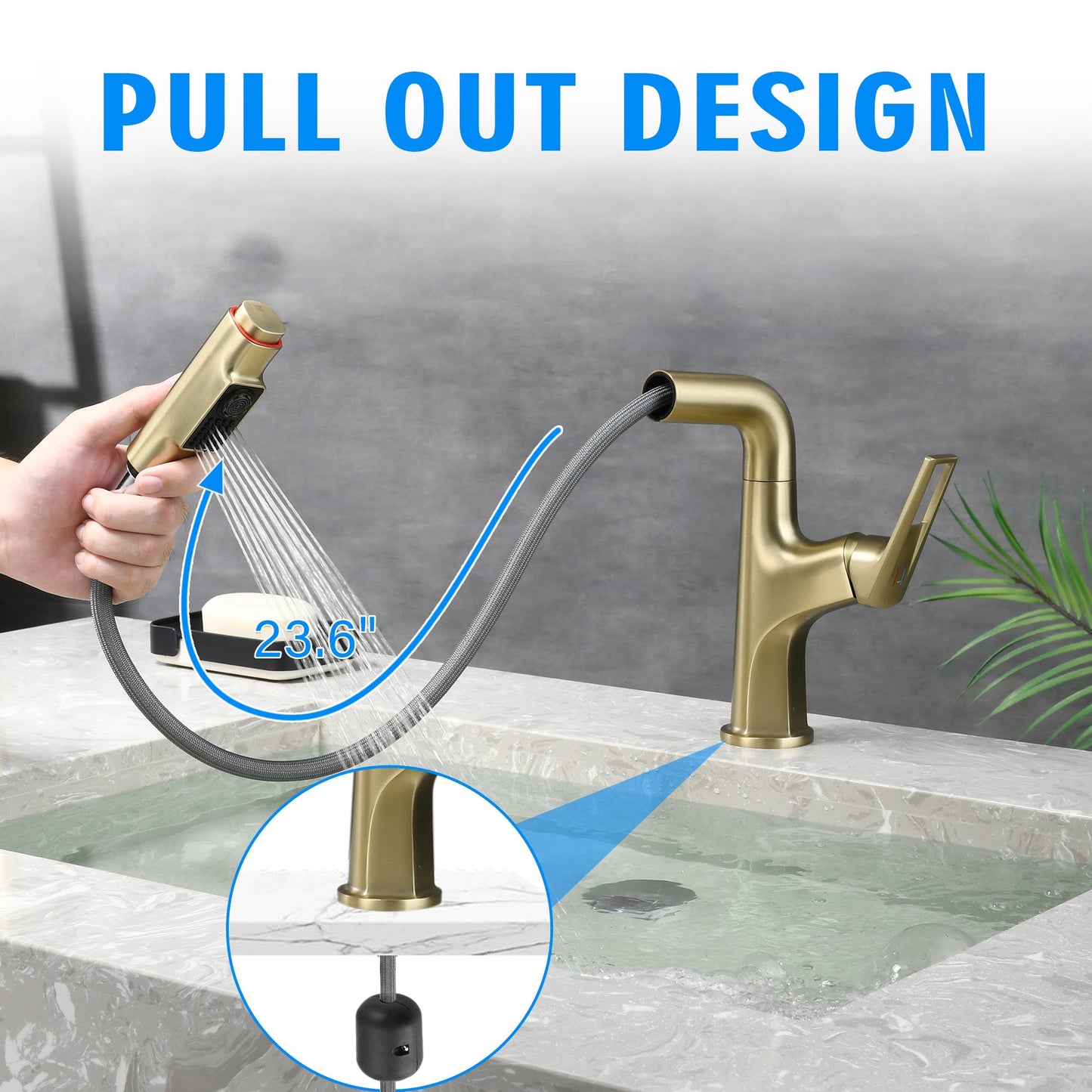 Brushed Bathroom Sink Faucet
