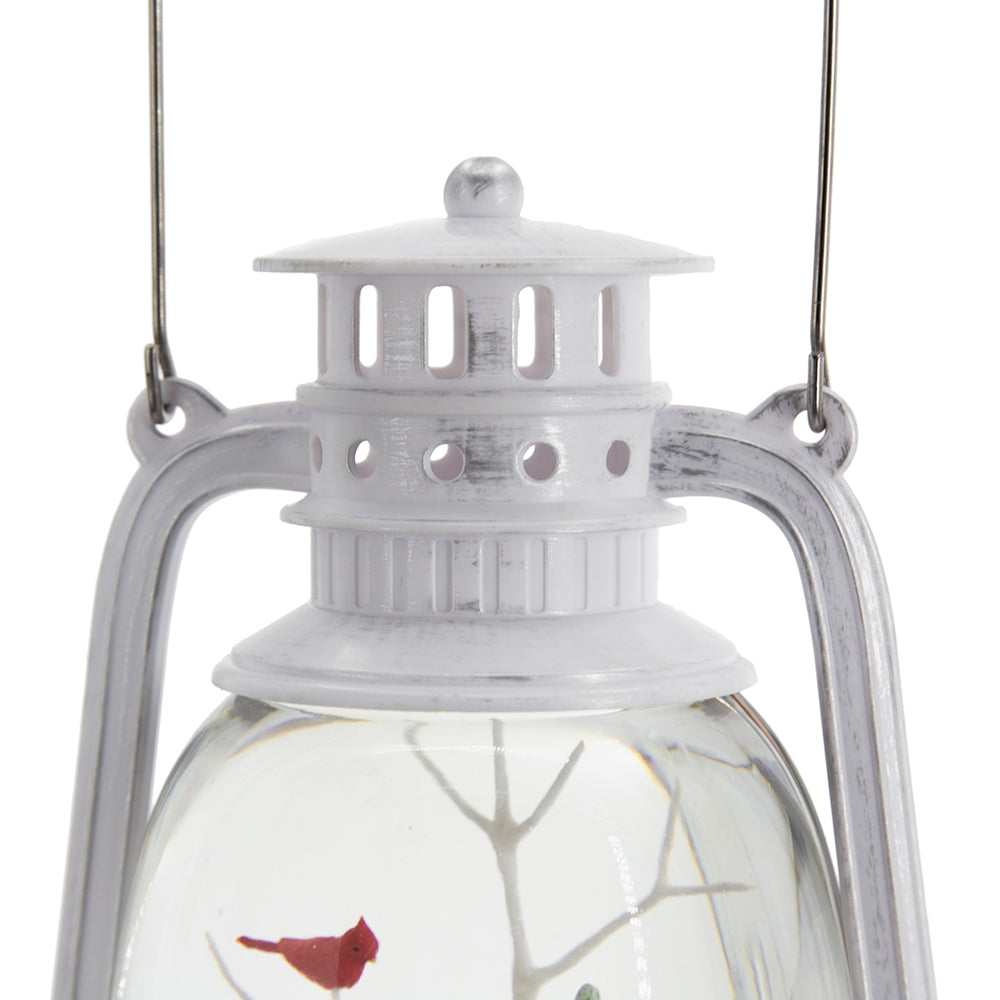 Christmas Lighted White Spinning Lantern