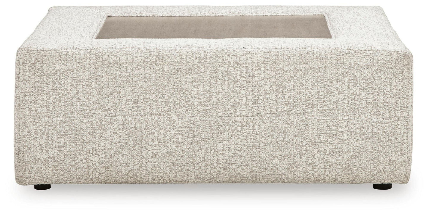Ashbourne Estate - Oversized Accent Ottoman - Snowstone