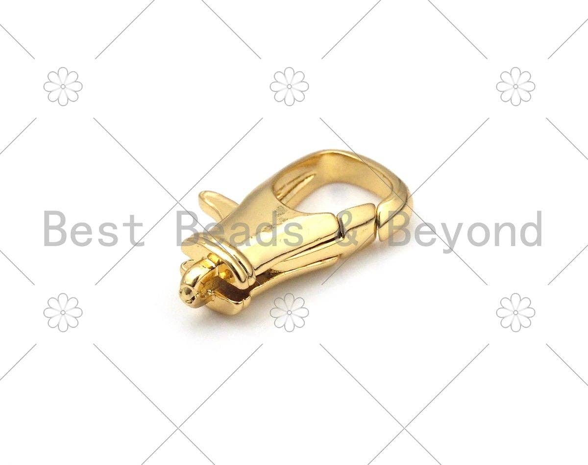 Dainty Gold Lobster Clasp, 18K Gold Filled Lobster Clasp, Fine Jewelry Clasp, Necklace Bracelet Connector10x10mm,Sku#LK448