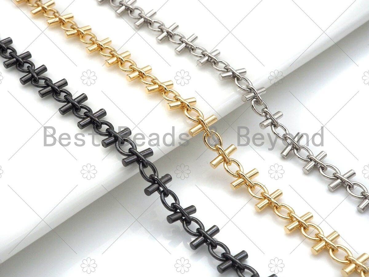 High Quality Hand Made Bar Oval Chain, 18K Real Gold Plated Chain, Wholesale bulk Chain, 8x10mm,sku#M319