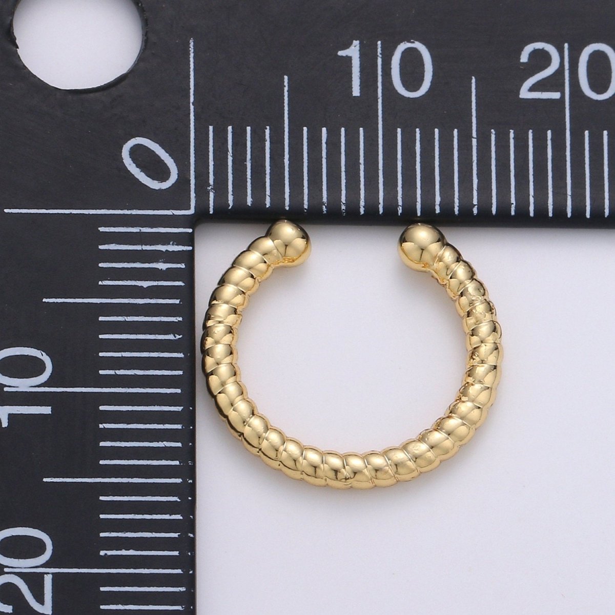1x Gold Filled Earring Simple Ear Cuff, Twisted ear cuff, Dainty ear cuff no piercing, gold ear cuff, Minimalist earring Jewelry AI-119