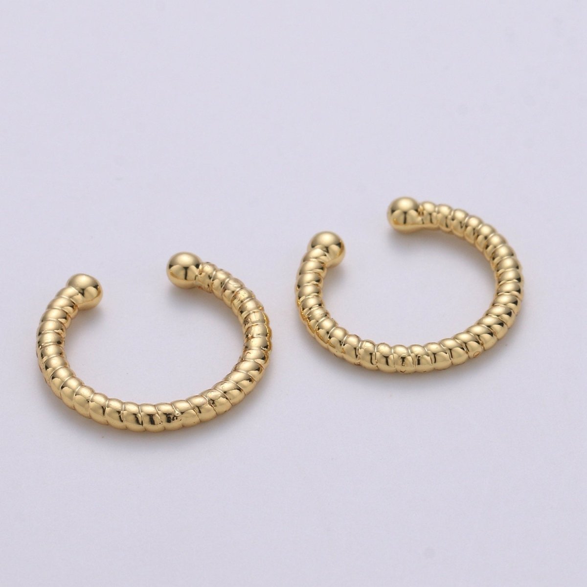 1x Gold Filled Earring Simple Ear Cuff, Twisted ear cuff, Dainty ear cuff no piercing, gold ear cuff, Minimalist earring Jewelry AI-119