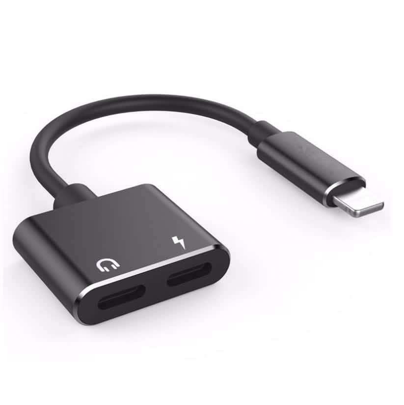 2-in-1 for Lightning Adapter For iPhone 7 8 Plus 10 X