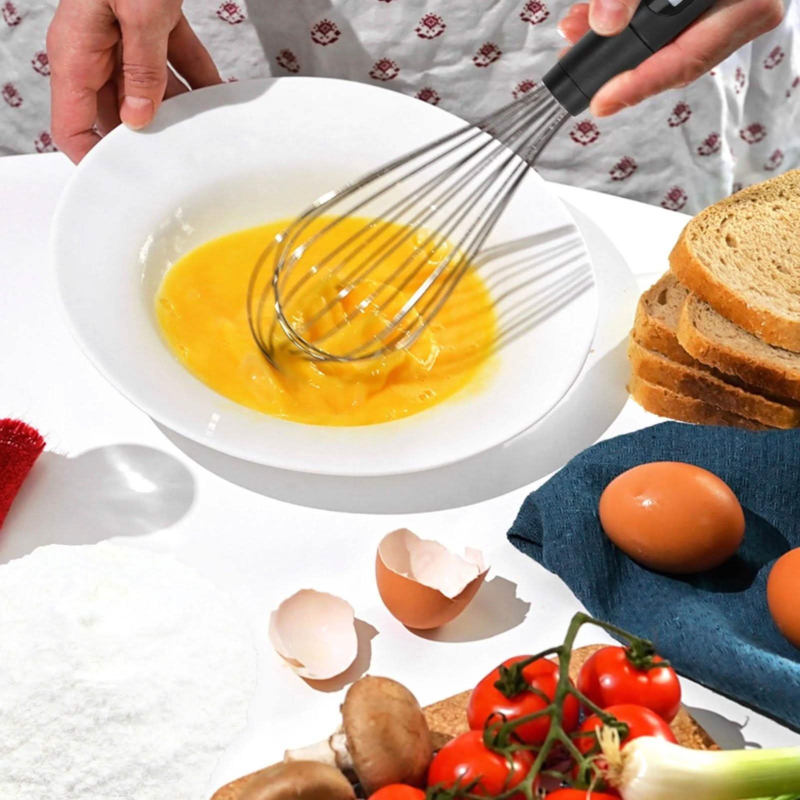 2-in-1 Instant Read Food Thermometer and Egg Whisk