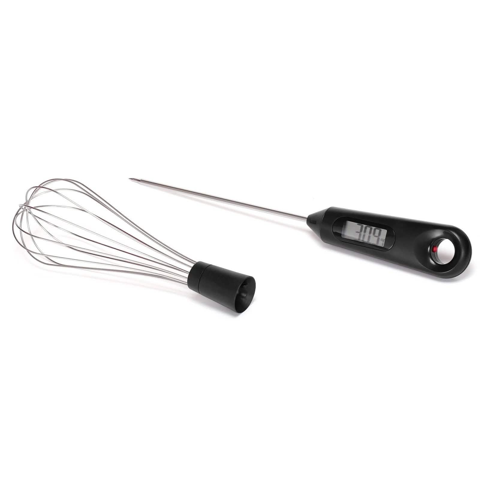 2-in-1 Instant Read Food Thermometer and Egg Whisk