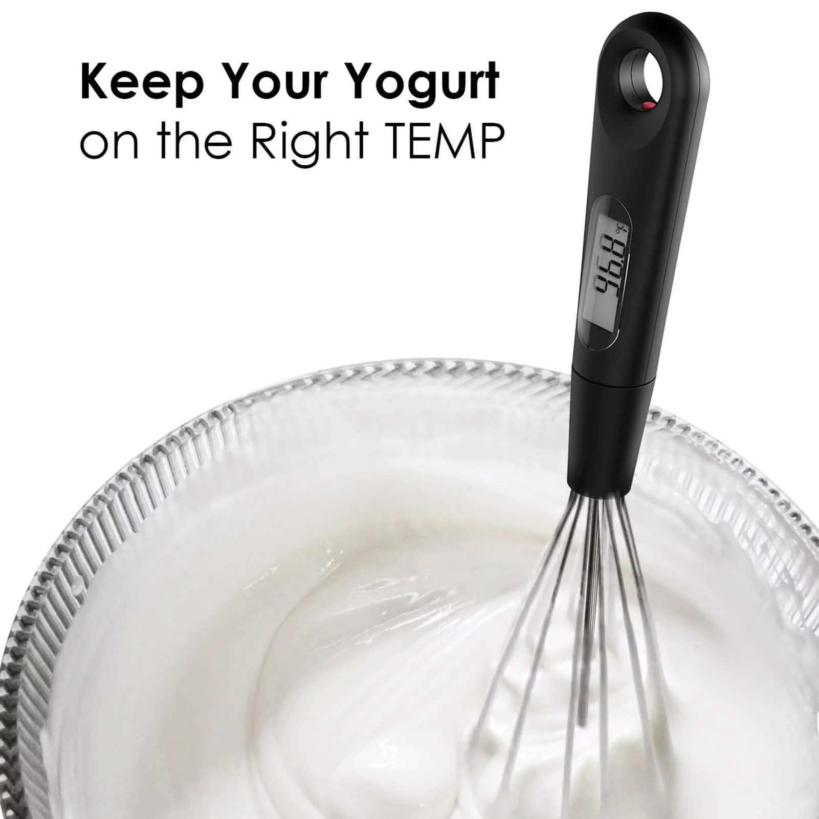 2-in-1 Instant Read Food Thermometer and Egg Whisk