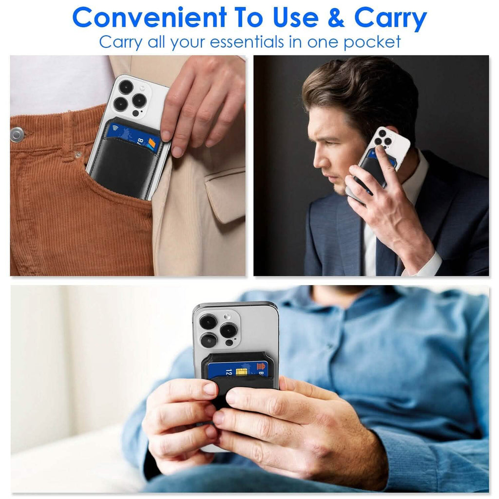 2-in-1 磁気カードウォレット付きスマホスタンド