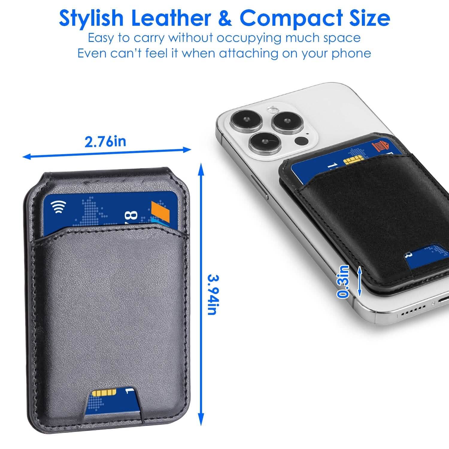 2-in-1 磁気カードウォレット付きスマホスタンド