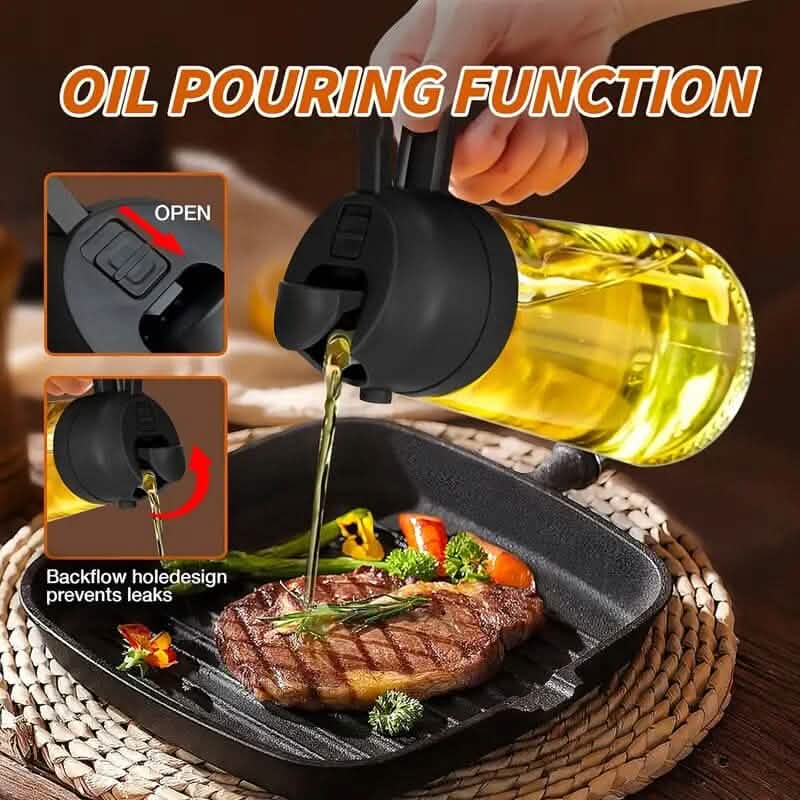 Pulvérisateur et distributeur d'huile portable 2-en-1