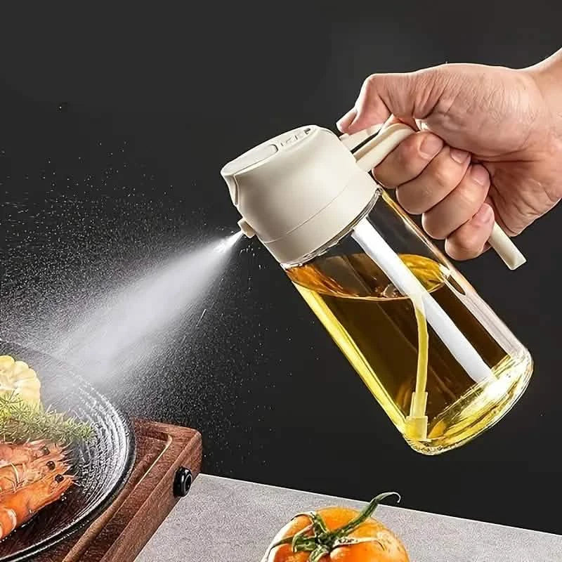 Pulvérisateur et distributeur d'huile portable 2-en-1
