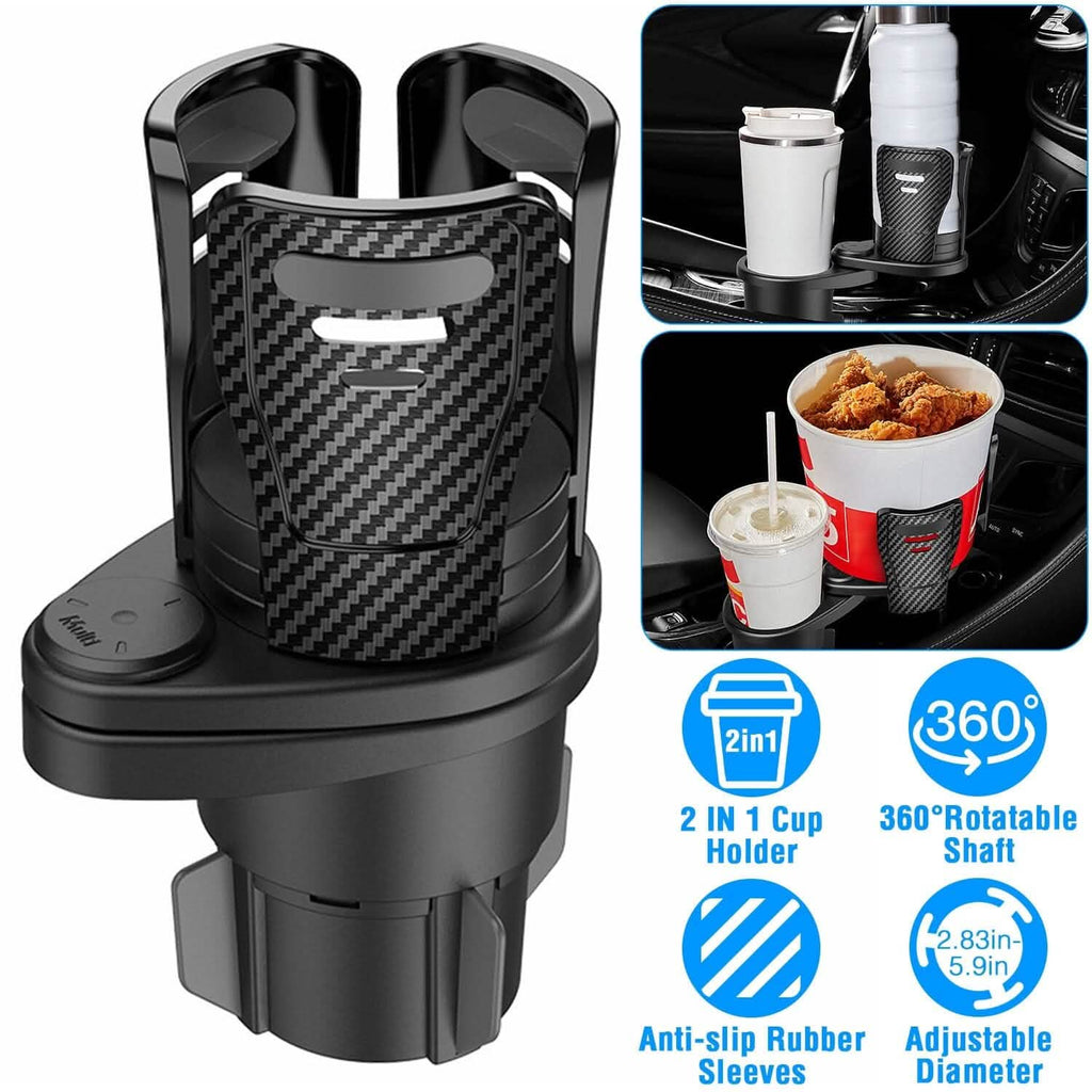2-in-1 Universal Car Cup Mount Holder with Adjustable Base