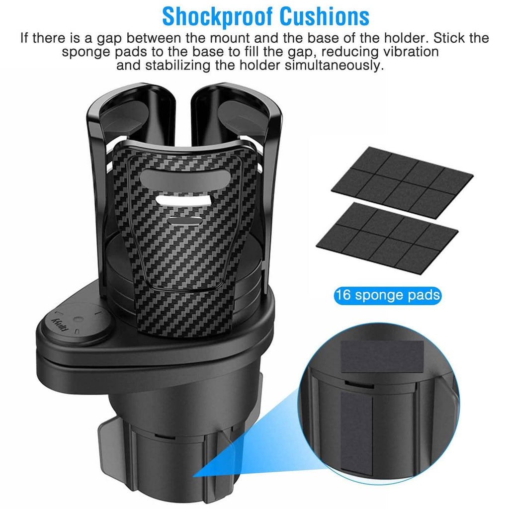 2-in-1 Universal Car Cup Mount Holder with Adjustable Base
