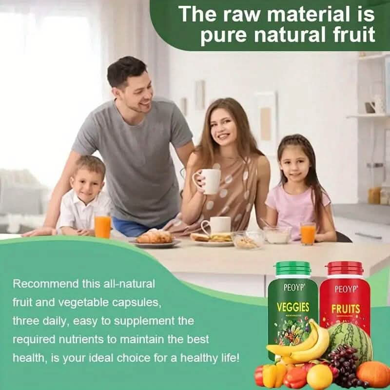 2-Pack: 100% Natural Fruits and Vegetables Supplement