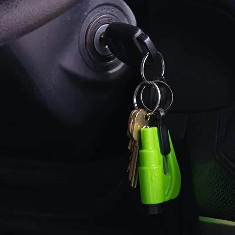 2個セット：2-in-1緊急車脱出ツール シートベルトカッター 金属安全ハンマー＆窓割り器