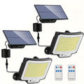 Lot de 2 : Appliques murales solaires séparées d'extérieur à 228 LED