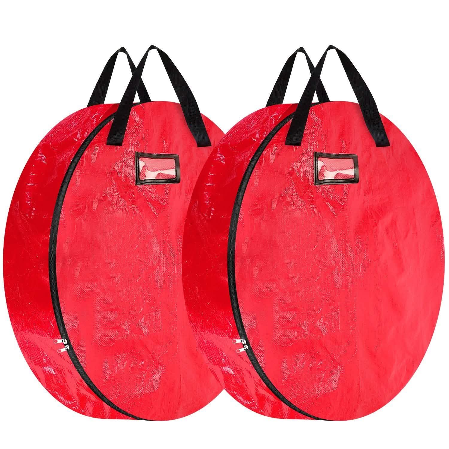 2-Pack: 30" Christmas Wreath Storage Bag 88L