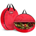 2-Pack: 30" Christmas Wreath Storage Bag 88L