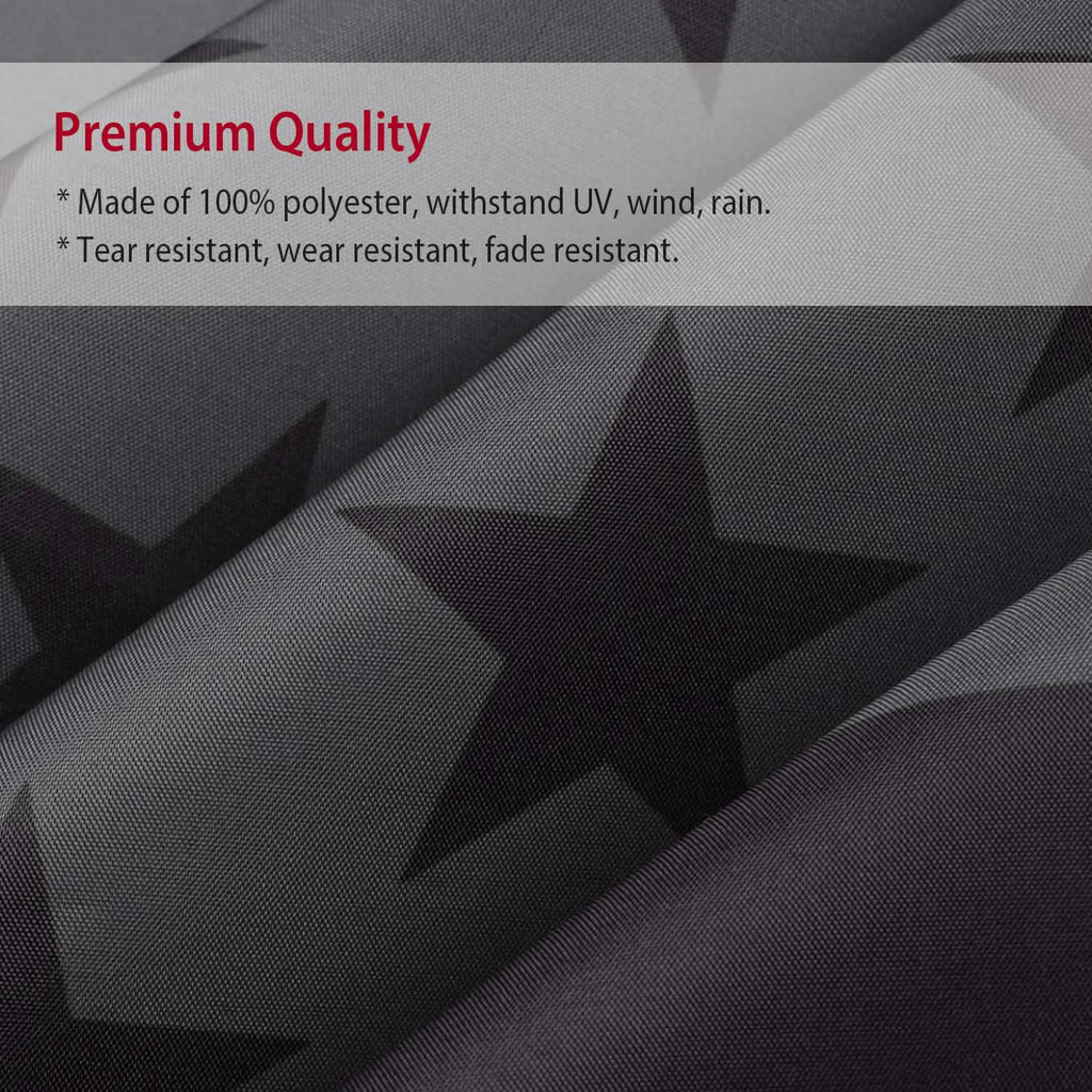 2-Pack: 3X5 Ft. All Black American Flag