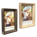 2-Pack: 4" x 6" Solid Wood Photo Frame with Hanger Hooks