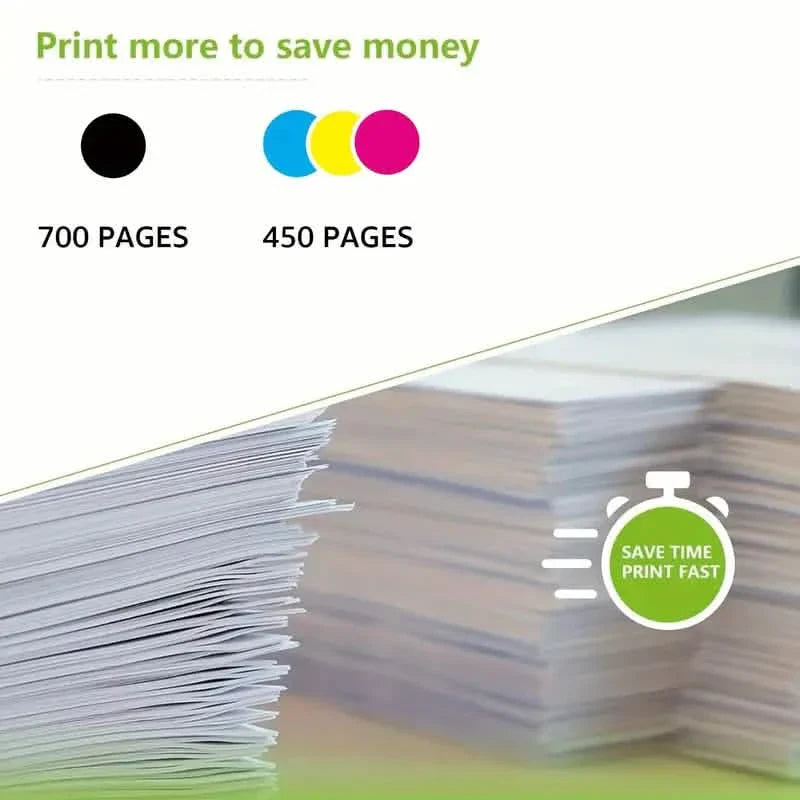 2-Pack: 63XL Ink Cartridges Black & Tri-Color for HP 63 Ink
