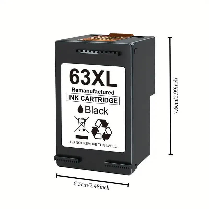 2-Pack: 63XL Ink Cartridges Black & Tri-Color for HP 63 Ink