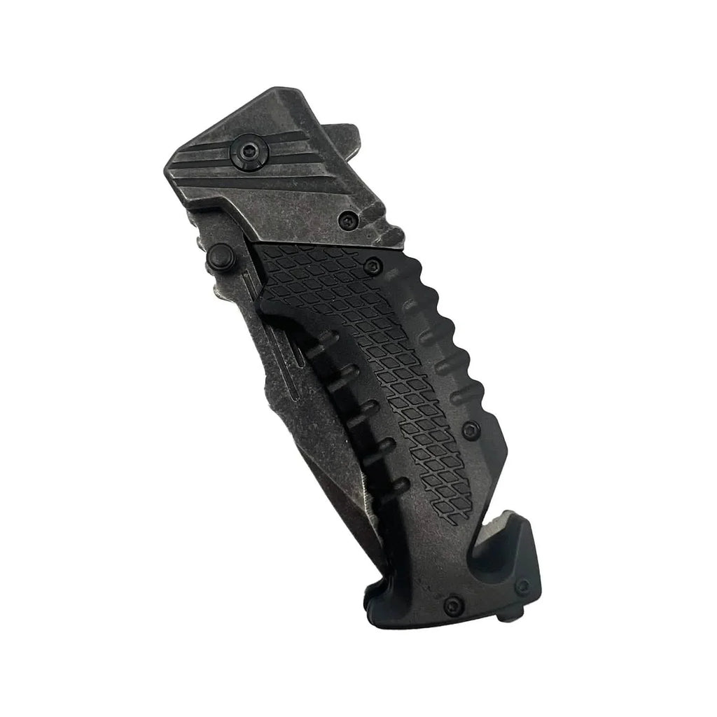 Lot de 2 : Couteau assisté à ressort de 18 cm, finition délavée