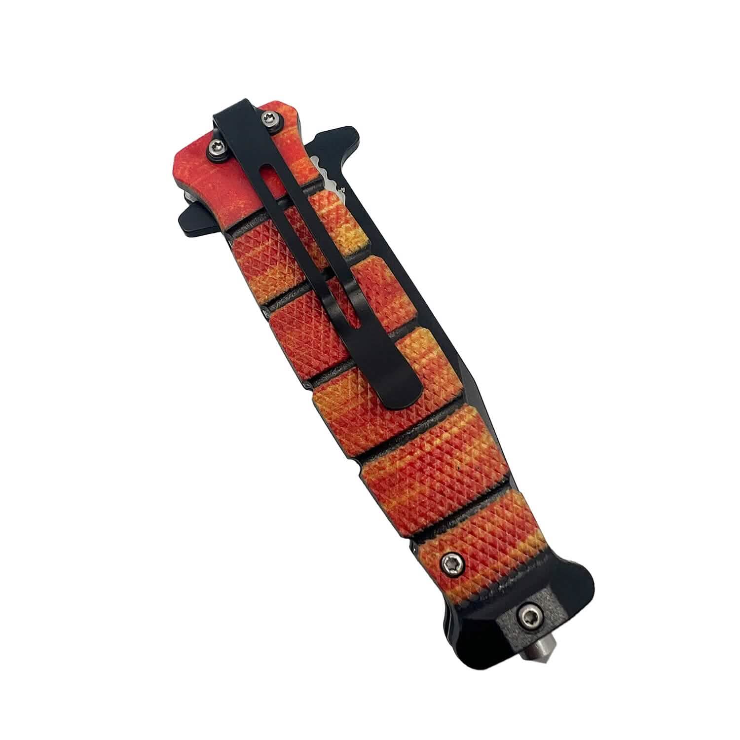 Paquet de 2 : Couteau assisté de 8,5 po style Ka-Bar avec manche en ABS