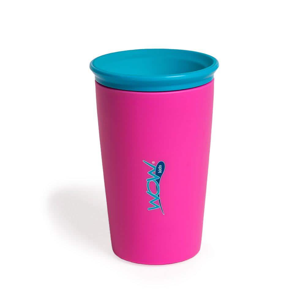 Lot de 2 : Tasse d'apprentissage anti-fuite 360° Wow Cup de 266 ml pour enfants