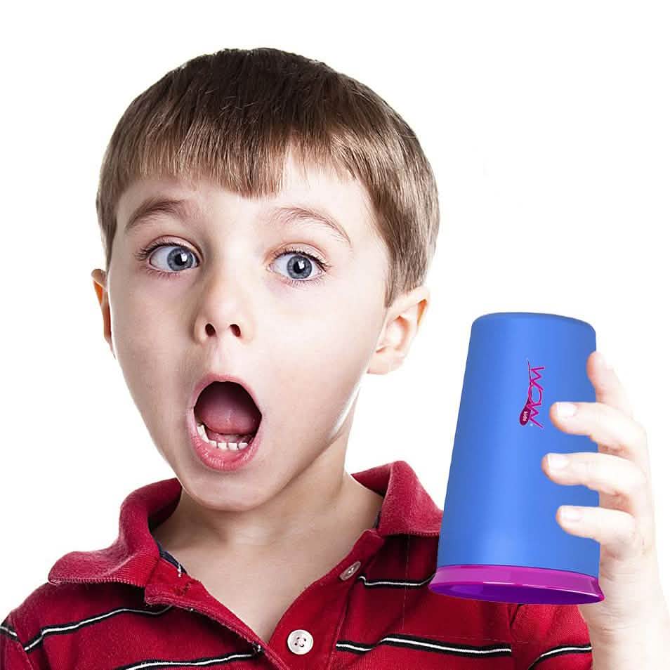 Lot de 2 : Tasse d'apprentissage anti-fuite 360° Wow Cup de 266 ml pour enfants