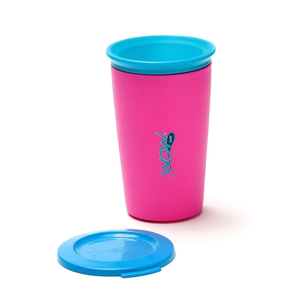 Lot de 2 : Tasse d'apprentissage anti-fuite 360° Wow Cup de 266 ml pour enfants