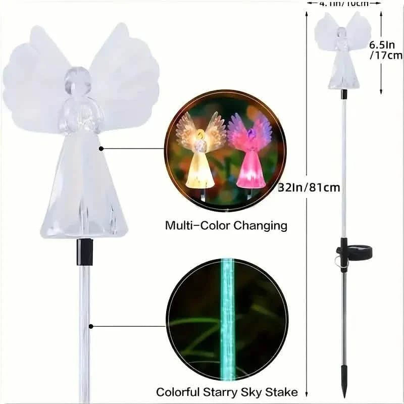 2-Pack: Angel Solar Garden Lights