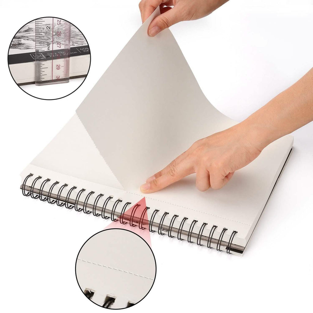 2-Pack: Art SketchBook 100 Pages for Writers Illustrators