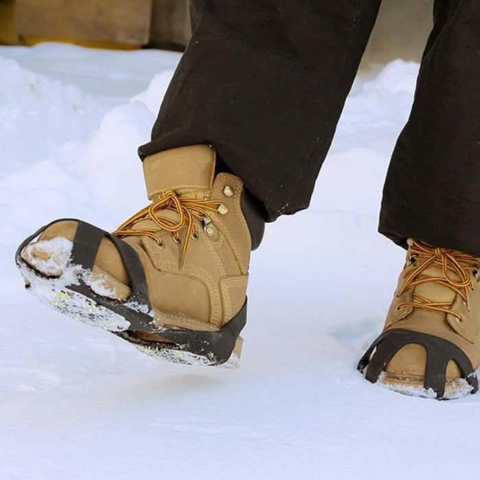 Paquet de 2 : Crampons antidérapants amovibles pour glace