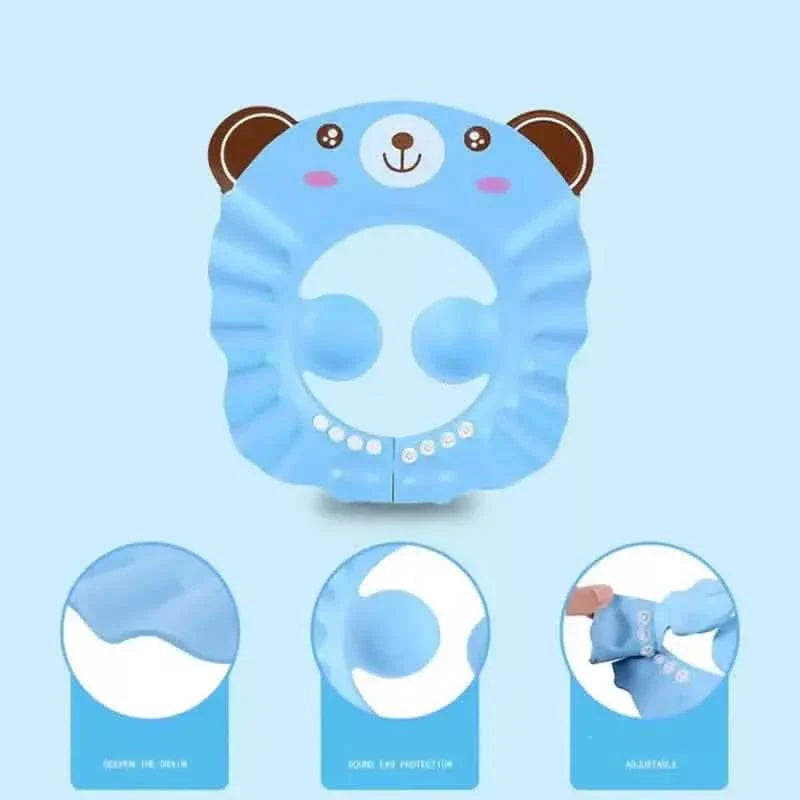 2-Pack: Baby Shower Cap Shield Adjustable