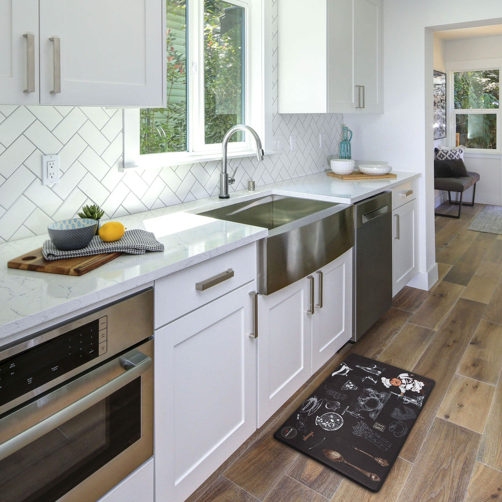 2-Pack: Bibb Home Anti Fatigue Foam Kitchen Mats