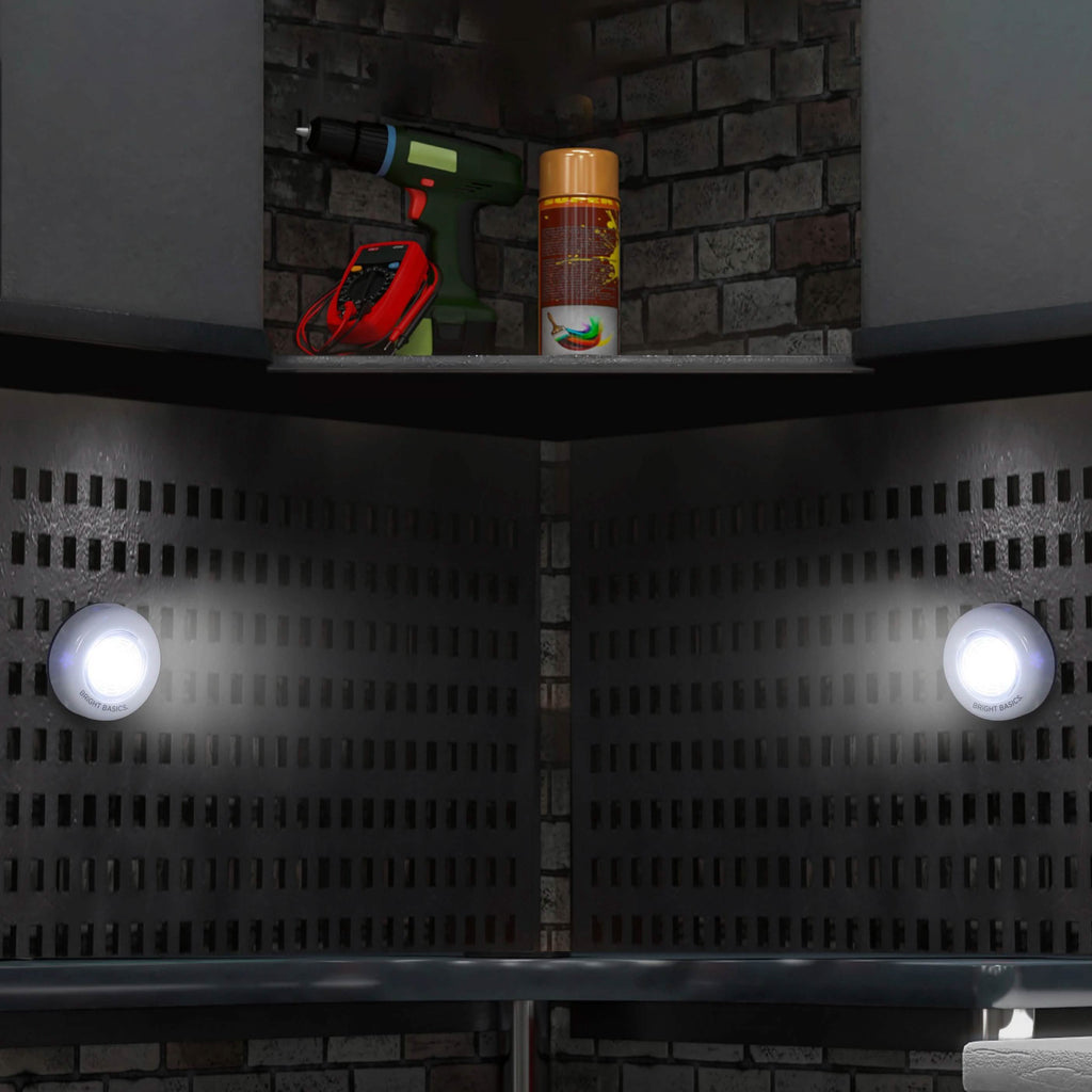 2-Pack: Bright Basics Ultra Thin Wireless LED Puck Lights
