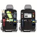 Lot de 2 : Organiseur de siège arrière de voiture avec support de tablette à écran tactile
