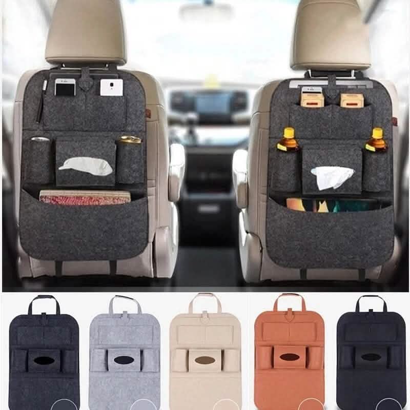 Lot de 2 : Sac de rangement pour dossier de siège de voiture multifonctionnel réglable