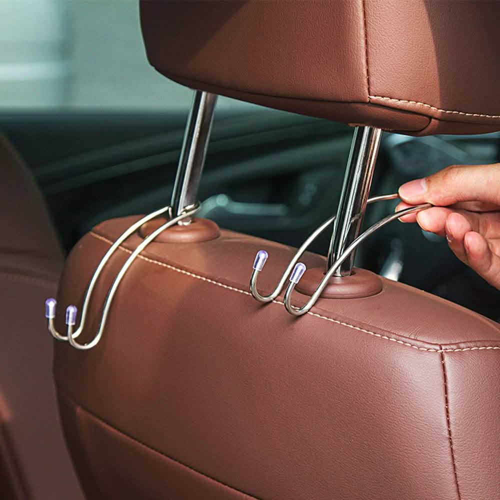 2-Pack: Car Seat Headrest Hook Hanger