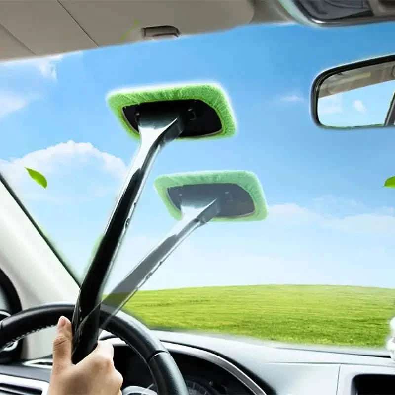 Lot de 2 brosses de nettoyage pour vitres de voiture
